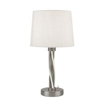 Tischlampe LED E27 H: 47 cm beleuchtete S&auml;ule
