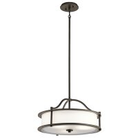 Pendelleuchte CORDA Bronze &Oslash;46cm verstellbar Lampe