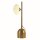 Tischleuchte in Gold Weiß G9 50 cm Glas Metall WATSON