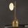 Tischleuchte in Gold Weiß G9 50 cm Glas Metall WATSON