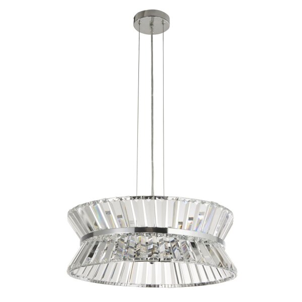 Hängeleuchte Kristall Ø 50 cm rund 7x G9 Jugendstil