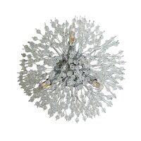 Wandleuchte Kristall D: 29 cm 3-flammig G9 rund