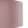 Lampenschirm Samt D: 28 cm in Pink Silber rund