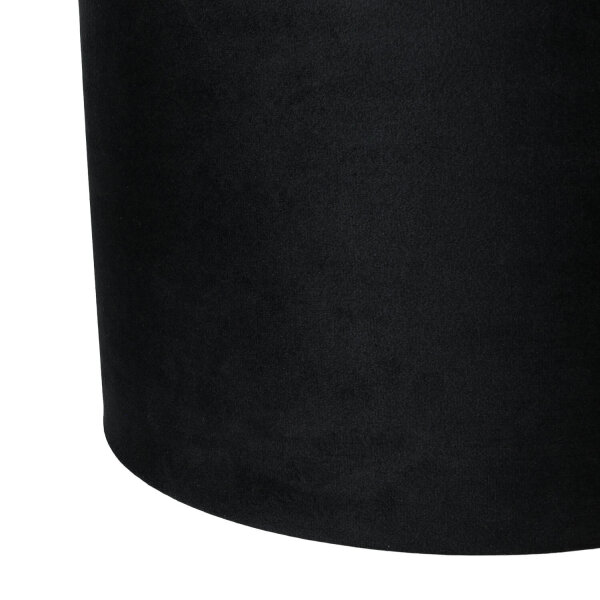 Lampenschirm Hängelampe Schwarz Gold Ø 40 cm Stoff Modern