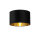Lampenschirm H&auml;ngelampe Schwarz Gold &Oslash; 40 cm Stoff Modern