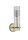 Spiegelleuchte in Messing Klar IP44 G9 H: 28,5 cm