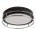 Deckenlampe Bad IP44 2x E14 D: 30 cm Schwarz Chrom
