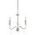 Kronleuchter CANDELA 6 Nickel 3-flmg k&uuml;rzbar Lampe