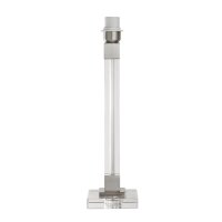Lampenfuß Glas Metall in Nickel E27 48 cm für...