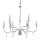 Kronleuchter CANDELA 6 Nickel 5xE14 kürzbar Lampe