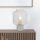 Tischlampe Weiß 28 cm klein Glas Beton Terrazzo E27