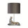 Tischlampe Modern 35 cm Zebra E27 in Silber Schwarz