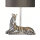 Tischlampe Modern 35 cm Zebra E27 in Silber Schwarz