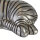 Tischlampe Modern 35 cm Zebra E27 in Silber Schwarz