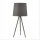 Nachttischlampe Tripod Stoff Grau Silber H:54 cm E14