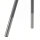 Nachttischlampe Tripod Stoff Grau Silber H:54 cm E14