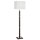Stehlampe klein 147 cm Braun Weiß Metall Stoffschirm E27