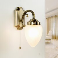 Jugendstil Wandleuchte Wandlampe Zugschalter E14 MAYA