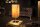 Tischlampe Stoff Metall H:44 cm E27 in Schwarz Gold