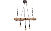 L&auml;ngliche H&auml;ngelampe Holz Natur L:73 cm E27...