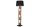 Stehlampe Stoff Holz 177cm hoch blendarm in Schwarz