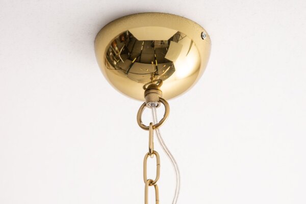 XXL Pendelleuchte Metall L:87 cm E27 14-flammig in Gold
