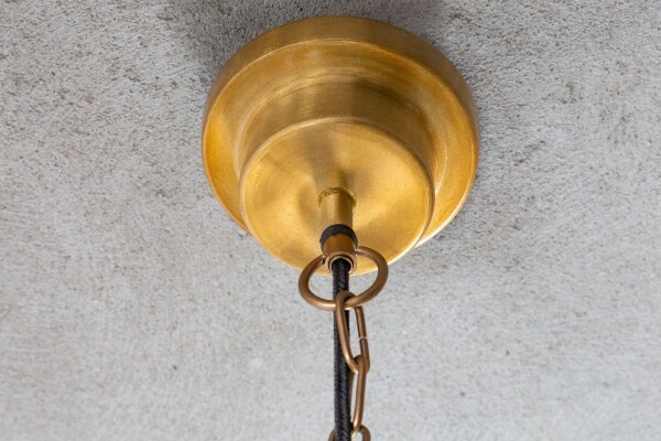 Runde Hängelampe Industrial Metall Ø43 cm E27 in Gold
