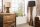 Natürliche Stehlampe Schwarz Gold 151 cm Holz Baumwolle