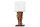 Tischlampe Weiß Holz Stoff E27 H:58 cm gemütlich
