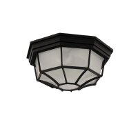 Deckenlampe für Außen Schwarz rustikal IP44...