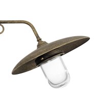 Wandleuchte außen IP44 Messing E27 in Bronze Antik...
