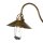 Außenleuchte Wand IP44 E27 in Bronze Antik matt Echt-Messing