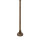 Stehlampe außen IP44 210 cm 3-flammig E27 Messing massiv