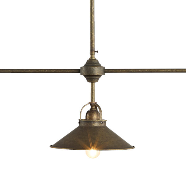 Deckenleuchte verstellbar Messing B: 115 cm in Bronze antik