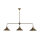 Deckenleuchte verstellbar Messing B: 115 cm in Bronze antik