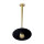 LED Deckenleuchte rund D: 30 cm in Bronze hell Schwarz
