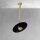 LED Deckenleuchte rund D: 30 cm in Bronze hell Schwarz