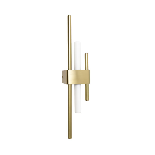 Wandlampe Messing massiv H: 50,5 cm Art Déco für S14d