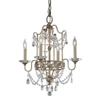 Kronleuchter CANDELA 7 Silber 4-flmg kürzbar Lampe