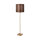 Stehlampe in Bronze hell Braun E27 160,5 cm Messing Stoff