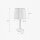 Nachttischlampe E27 Messing Stoff 35 cm in Bronze matt Beige