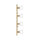 Wandlampe 4-flammig in Bronze hell E27 Echt-Messing