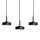 Hängeleuchte groß B: 150 cm Messing Eisen in Schwarz Gold E27