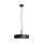 Runde Hängeleuchte Schwarz Gold E27 Ø 40 cm Messing Eisen
