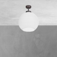 Deckenlampe Kugel Ø 24 cm Messing Glas E27 in...