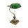 Bankerlampe Messing massiv Glas 36 cm hoch schwenkbar