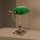 Bankerlampe Messing massiv Glas 36 cm hoch schwenkbar