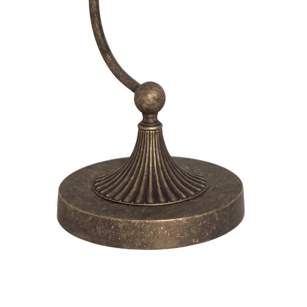Klavierleuchte Messing H: 31,5 cm schwenkbar in Bronze antik