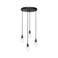 Pendelleuchte Schwarz Ø 40 cm Messing Eisen...