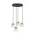 Hängelampe Messing Eisen Glas Ø 49 cm rund 4x E27 Esszimmer